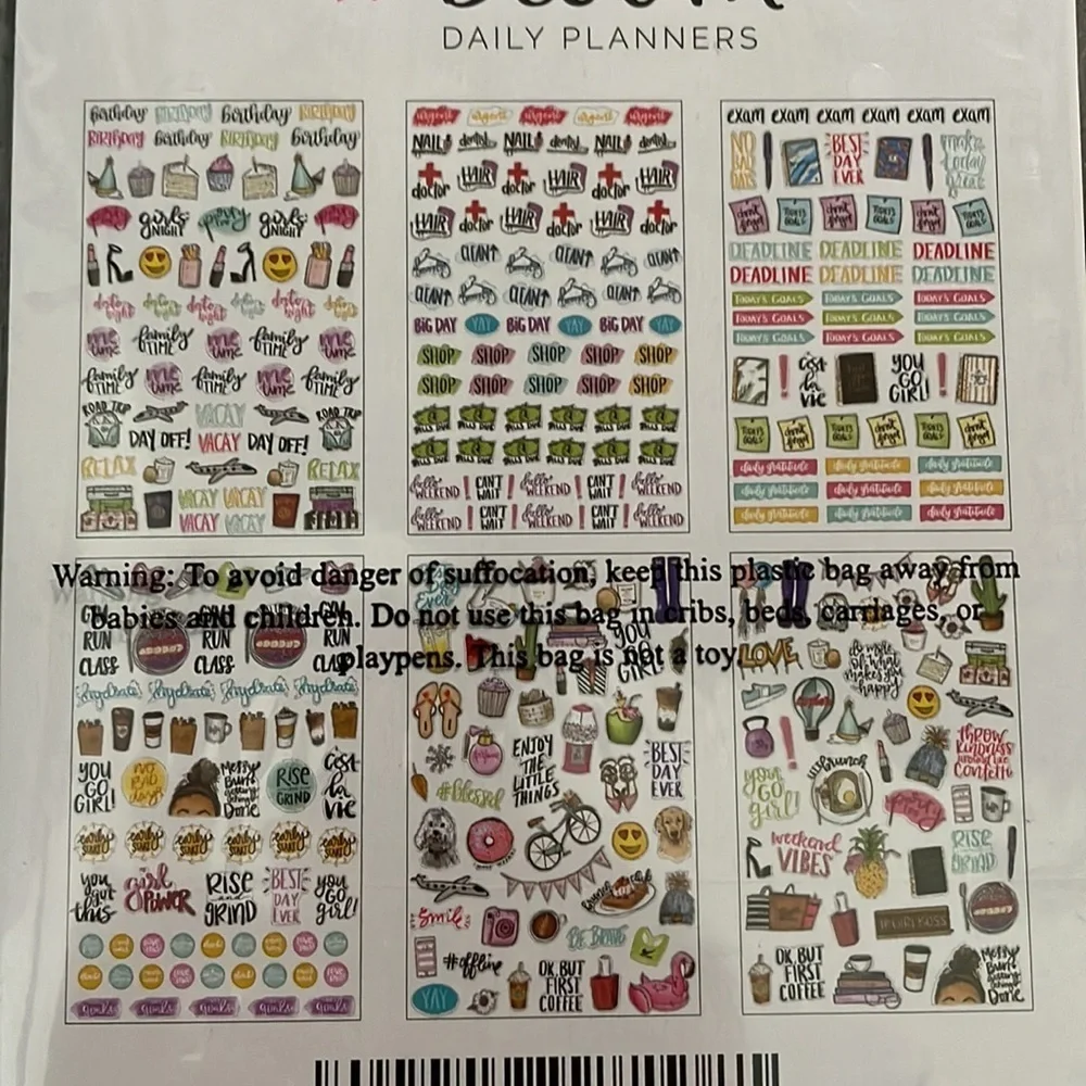 Bloom daily planner sticker sheets